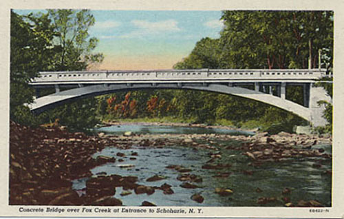 Concrete bridge over Fox Creek, Schoharie