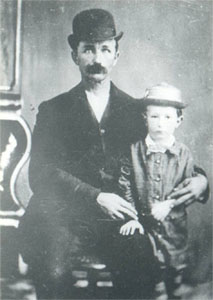 George B. Becker and son Friend William Becker