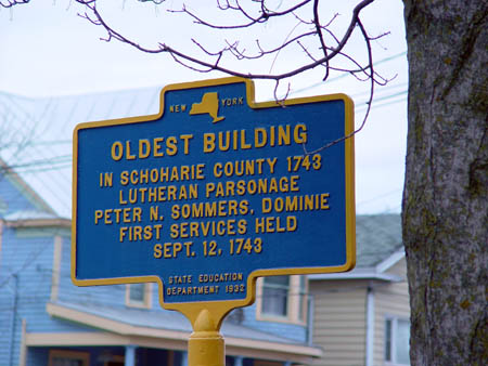 Oldest Building in Schoharie County historical marker