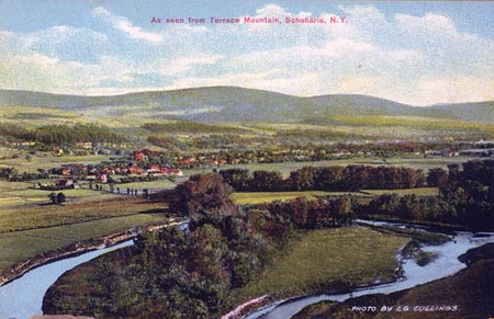 View of Schoharie from Terrace Mt.