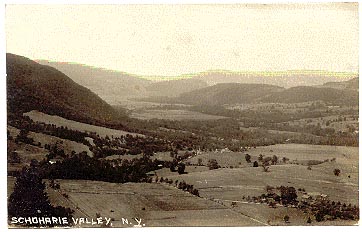 Aerial view of Schoharie valley